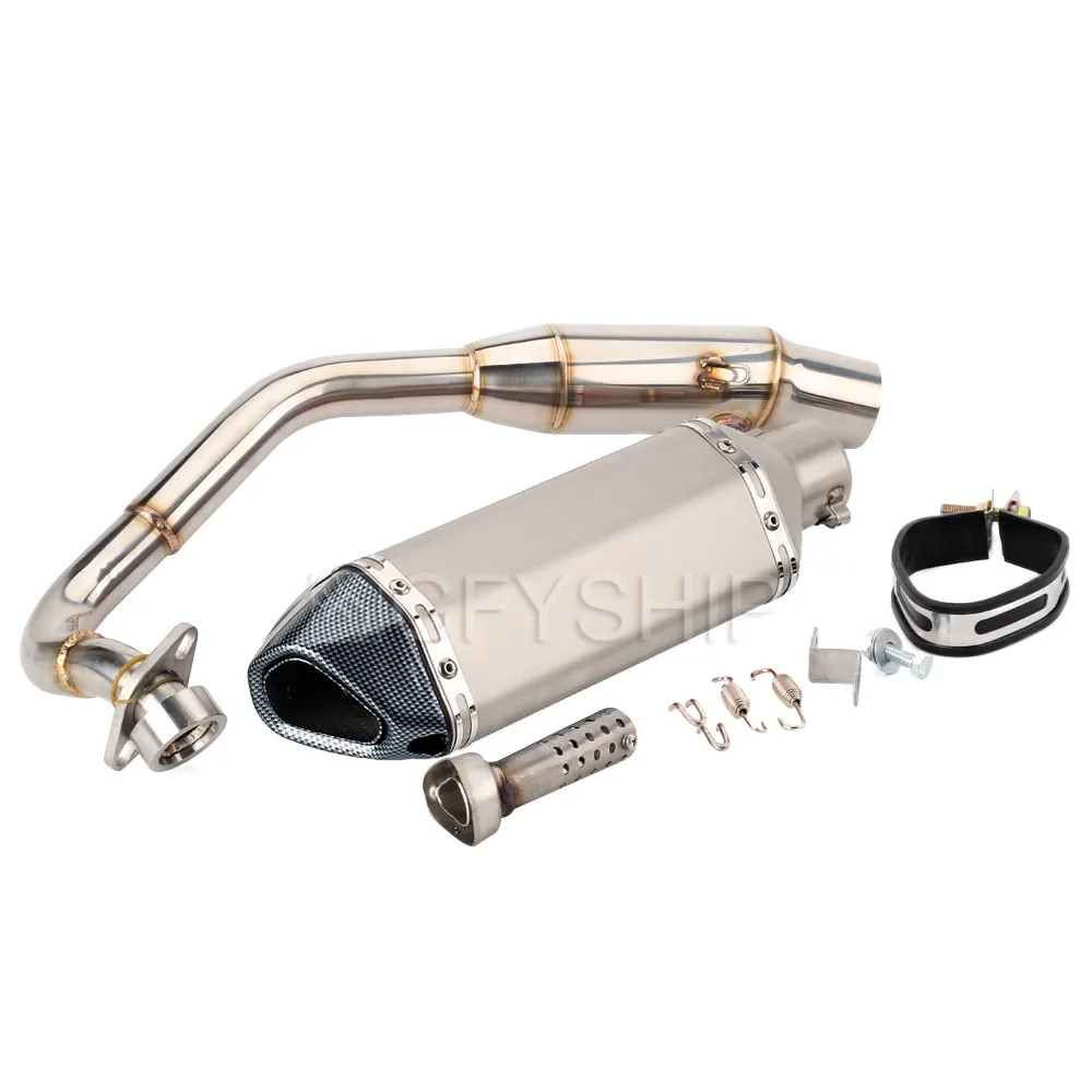 Для Honda FORZA 300 250 FORZA FORZA 300 FORZA 250 FORZA300 NSS300 Escape Slip-on мотоциклетный глушитель с соединительной трубой
