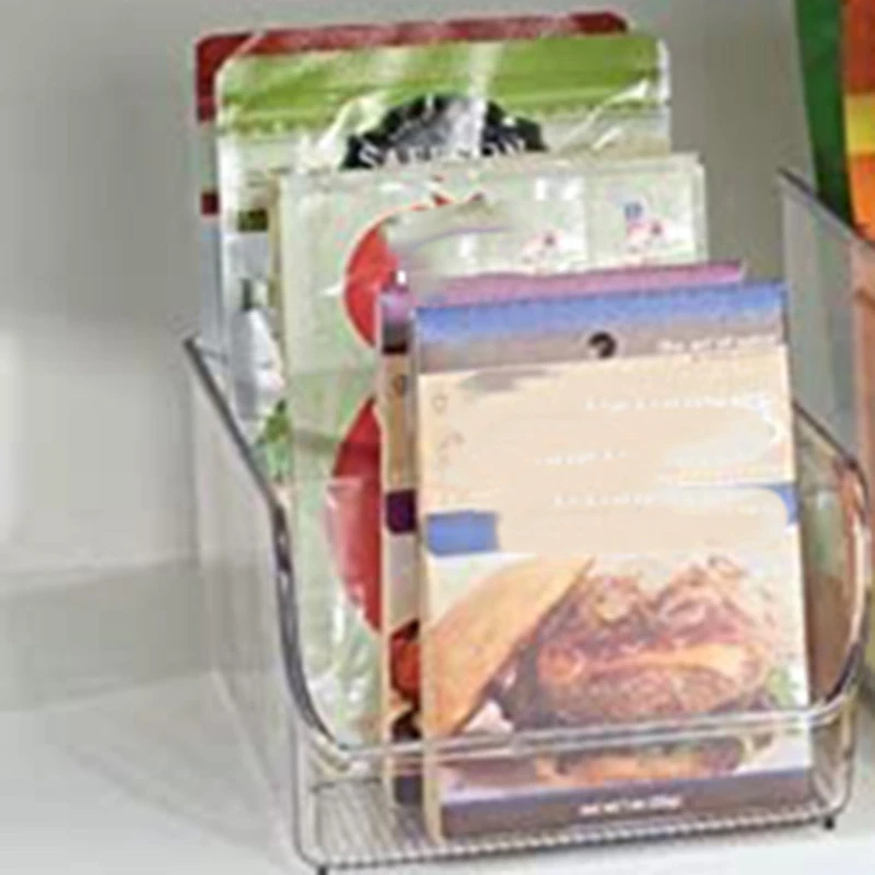 

2Pcs Food Packet Kitchen Storage Organizer - Holds Spice Pouches, Dressing Mixes in Pantry, Cabinets or Countertop