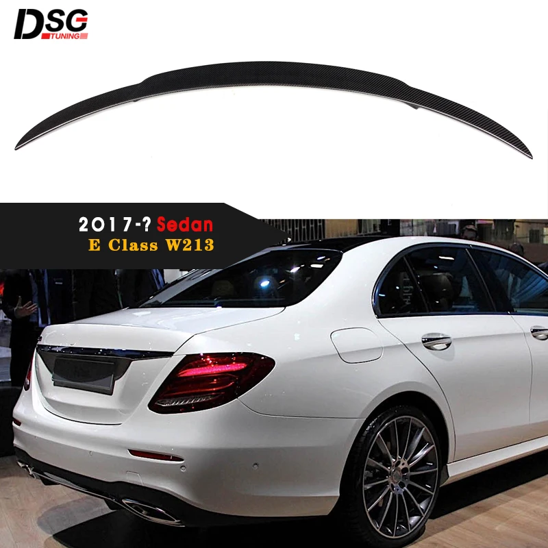 Спойлер для Mercedes E Class W213 4-дверный седан E200 E220 E250 E300 задний спойлер из углеродного
