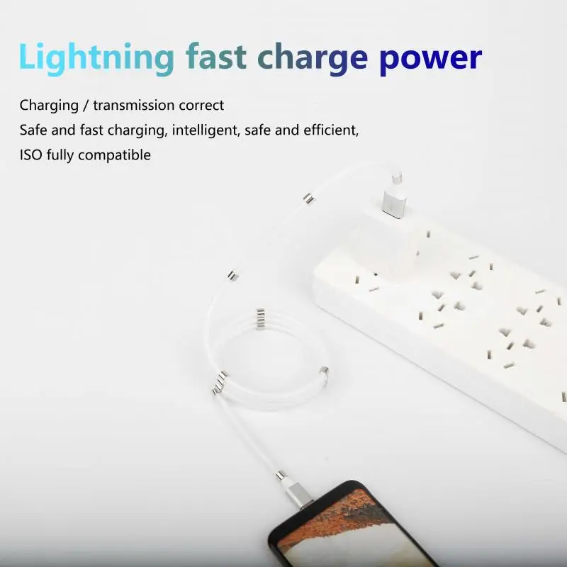 Тип C USB кабель для Samsung Huawei Xiaomi Магнитный присоска передачи данных зарядное