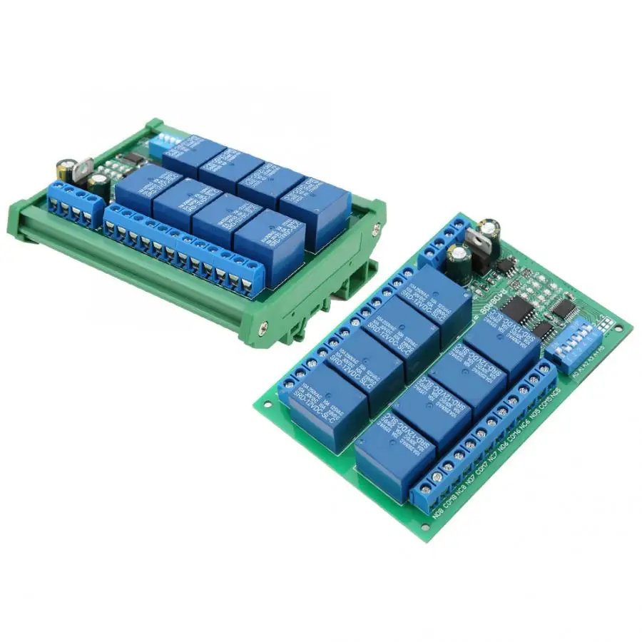 12V 8 канальный RS485 Реле PLC расширение доска для RTU дистанционного Управление|Реле| |