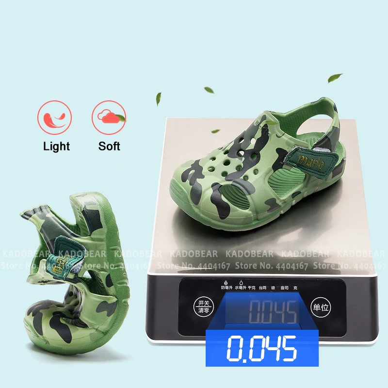 Детская домашняя пляжная обувь на плоской подошве с рисунком Летние тапочки для