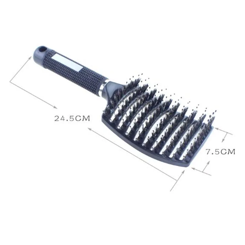

Hair Scalp Massage Relaxation Comb Hairbrush Bristle Comb Salon Hairdressing Styling Hair Care Big Bend Comb DL