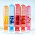 Смазка с фруктовым вкусом, Анальная пробка, клубника на водной основе, секс-игрушки для геев, пары, взрослые, массажная смазка повышенной емкости