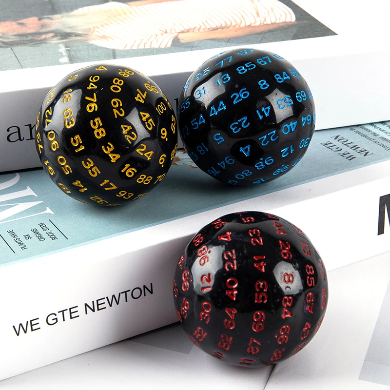 

100 Sides Toy ball Polyhedral Dice D100 Multi Sided Acrylic Dices for Table Board Role Playing Game Bar Pub Club Party