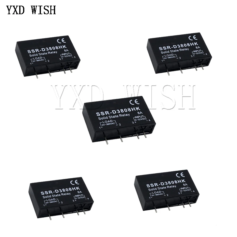 5 шт. PCB SSR D3803HK D3805HK D3808HK выделенный Автомобильный руль Обложка с шпильки 5A DC AC