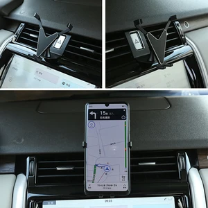interior air vent mobile phone holder navigation bracket for land rover discovery 5 lr5 range rover sport 2017 20 car accessory free global shipping