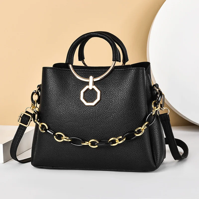 

Лидер продаж, женская сумка, новинка 2022, Весенняя простая женская сумка-мессенджер на плечо с цепочкой, модная женская сумка