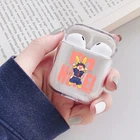 Прозрачный чехол для наушников Deku I'm here Soft чехол из ТПУ для Apple AirPods 2 для Airpods 1 Funda Capa