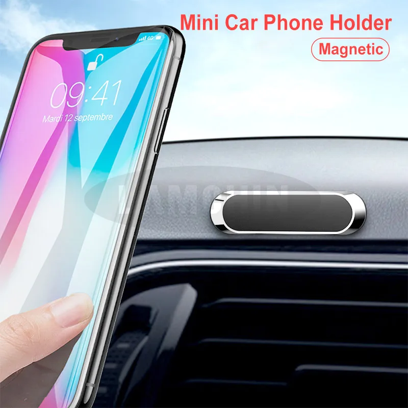 

Magnetic Car Phone Holder Mini Metal Plate Magnet Cell Phone Stand For iPhone Samsung Xiaomi Huawei In Car Mobile Mount