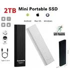 Оригинальный MINI SSD 4 ТБ 2 ТБ 1 ТБ портативный SSD TYPE-C внешний жесткий диск мобильный внешний твердотельный накопитель для ноутбуков и настольных компьютеров