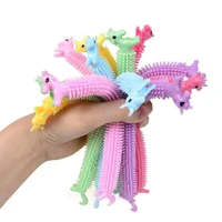 5pcs cute worm noodle stretch string tpr rope anti stress toys for kid adult soft decompression pressure relief toy party favors