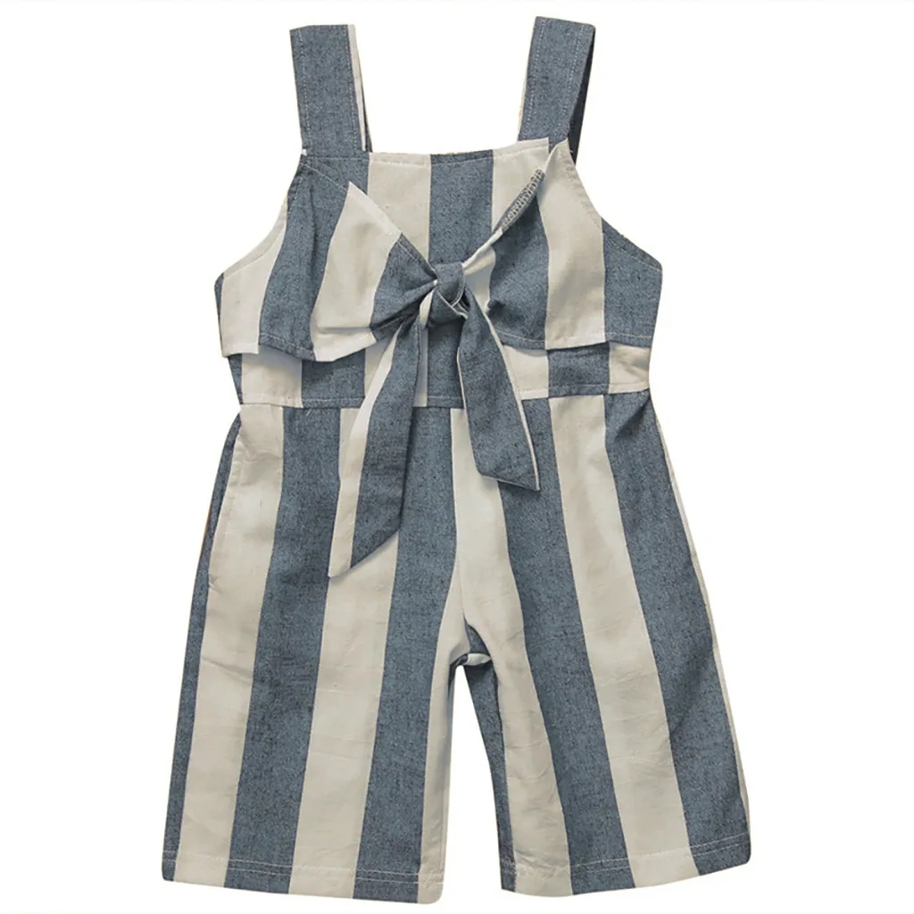 Одежда для маленьких девочек детская одежда, комбинезон, зимний костюм для Хэллоуина pudcoco, комбинезон, комбинезон без рукавов, в полоску, 24 мес.-6 лет, Z4