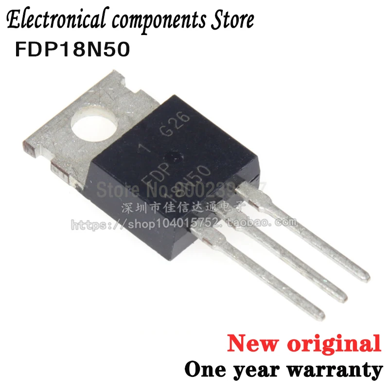 100% новый оригинальный один год гарантии 10 шт FDP18N50 18N50 TO 220 500V 18A|Пульты ДУ| |