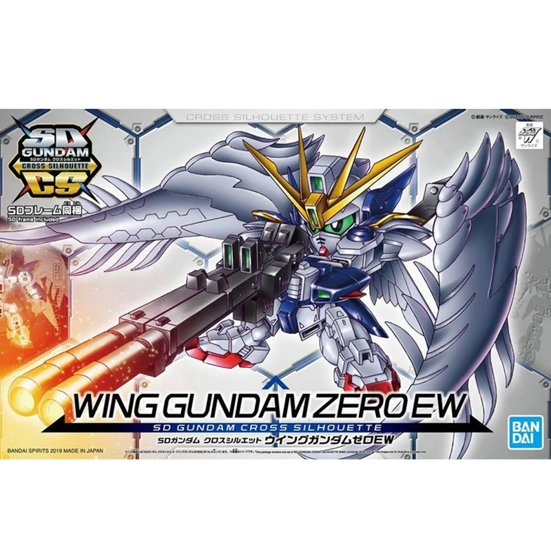 Оригинальные Bandai SDCS летающие крылья Gundam Zero EW выпадение волос Ангел Гундам сборка