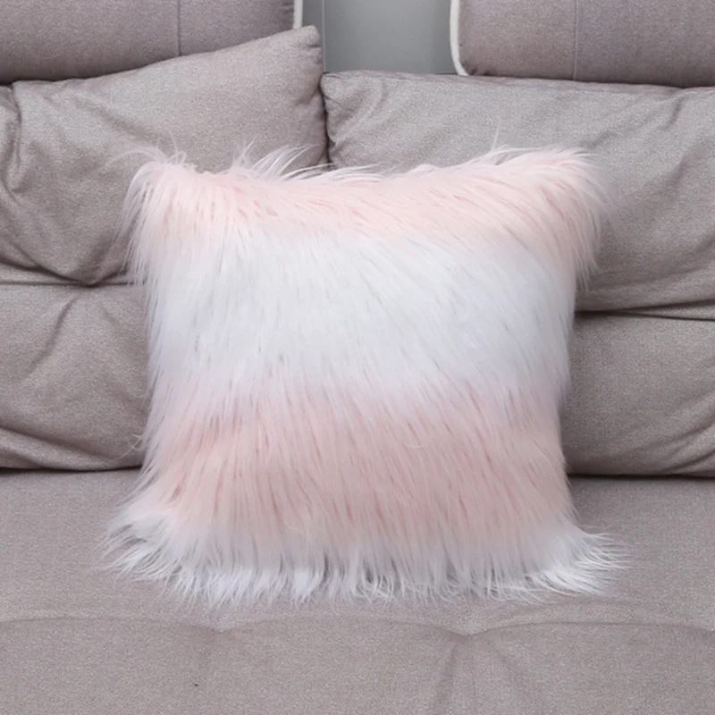 

45x45 см мягкая меховая пушистая наволочка для дивана, домашний декор, наволочки для диванной комнаты, детской комнаты, наволочки