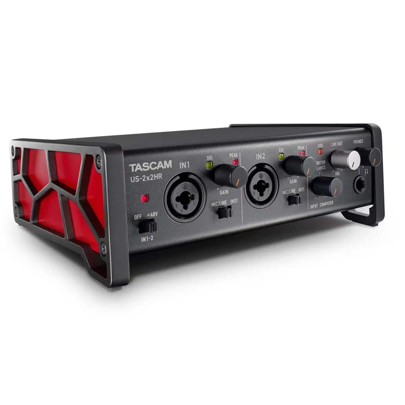 Tascam us-2x2 HR Многофункциональный USB аудио интерфейс высокого разрешения 2 in/2 out MIDI IOS