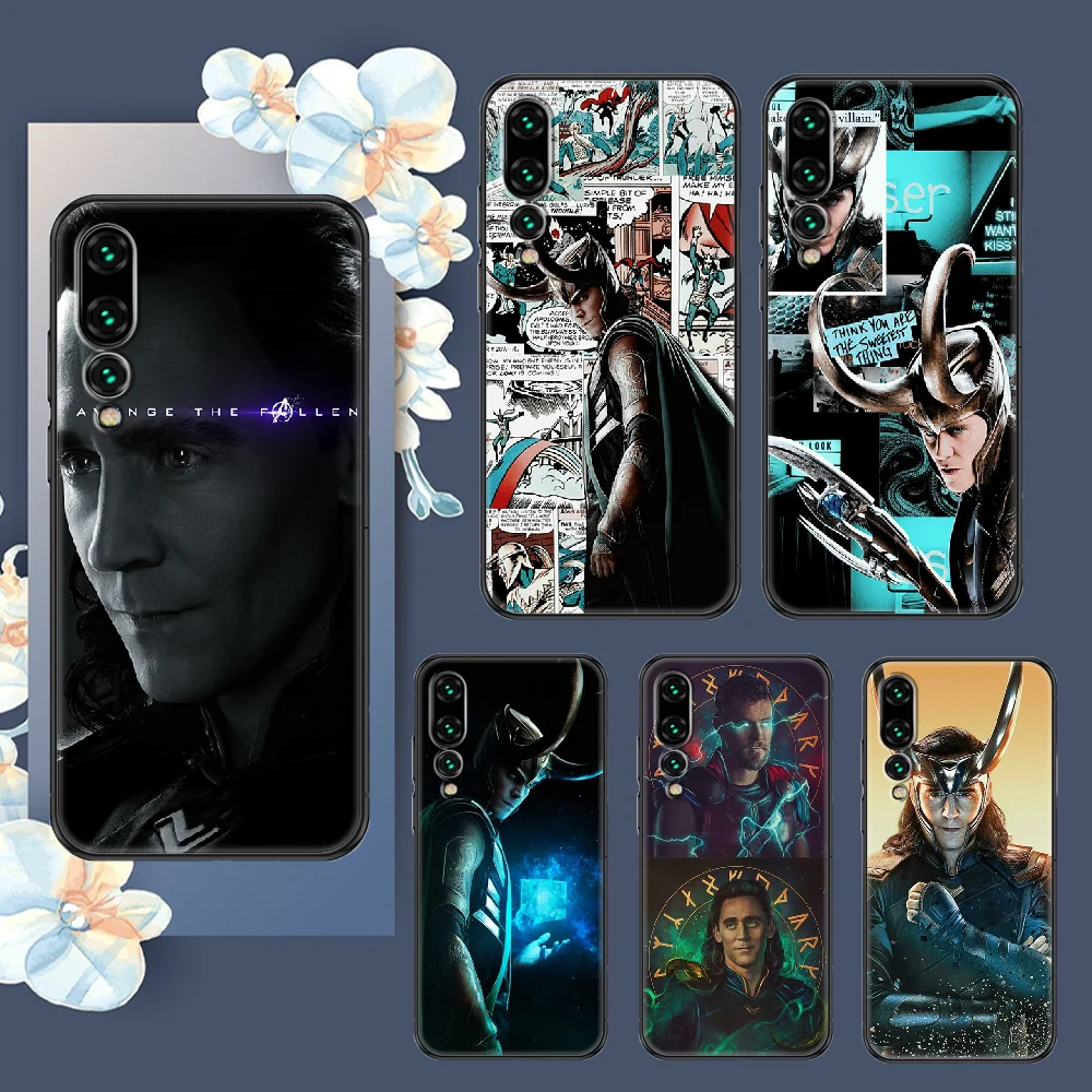 

loki Phone case For Huawei P Mate P10 P20 P30 P40 10 20 Smart Z Pro Lite 2019 black trend shell soft bumper painting cover