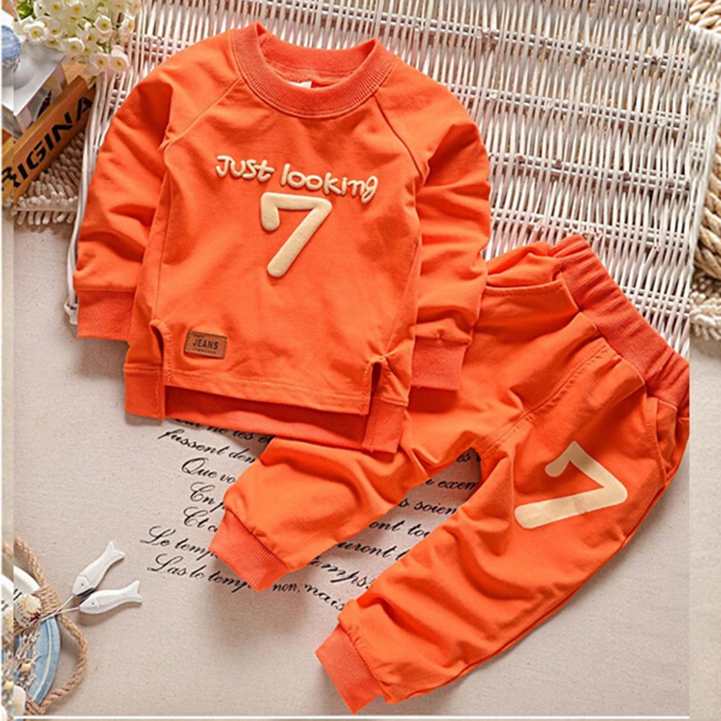 Весенняя детская одежда костюм Осень зима для маленьких мальчиков наряд детский