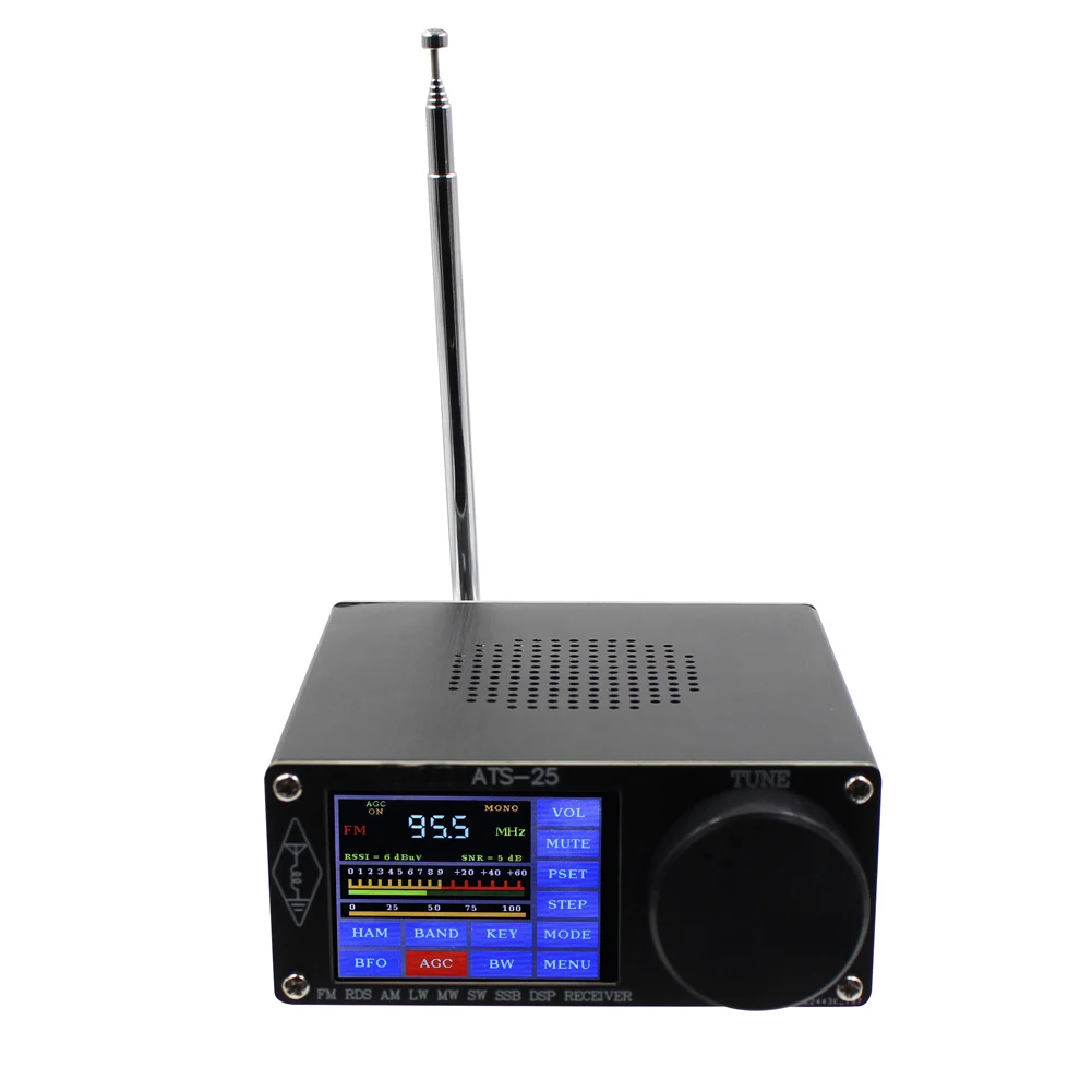 Универсальный радиоприемник Si4732 из алюминиевого сплава FM LW(MW SW) SSB 2 4 дюйма