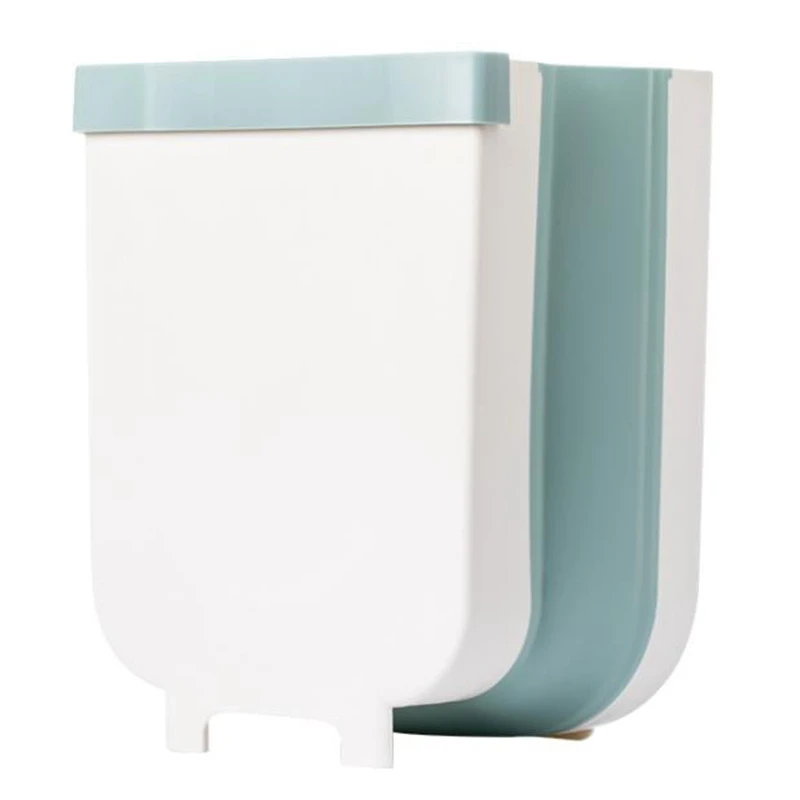 

Kitchen Hanging Trash Can,Collapsible Garbage Can,Double Recycling&Waste Bin for Cabinet Door,Drawer,Bedroom,Office 8.8L