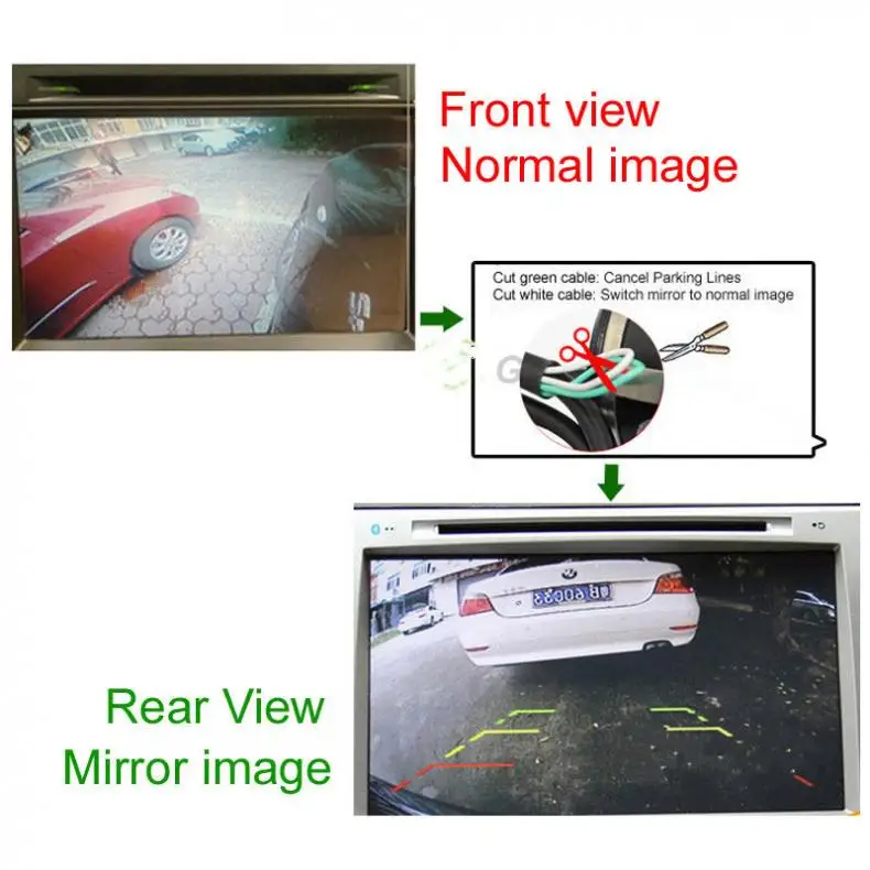 Мини CCD камера ночного видения с поворотом на 360 градусов Автомобильная заднего