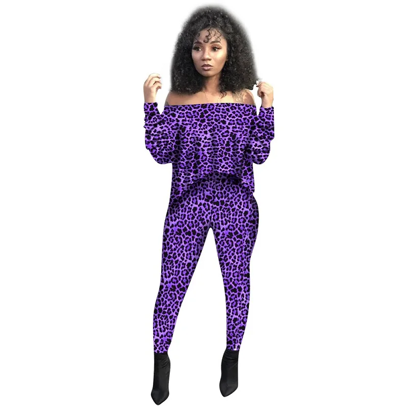 Леопардовая одежда из 2 частей Женская Осенняя праздничная укороченный Топ с