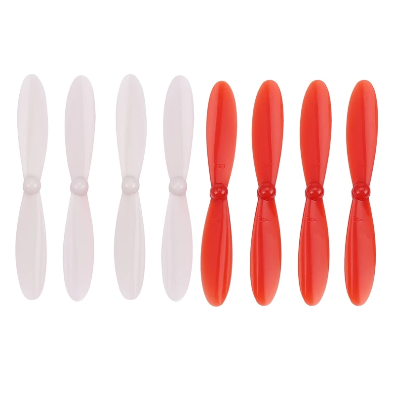 

4x Red + 4x White Rotor Propellers Blades for Hubsan X4 H107 H107D H107C H107L RC Four - axis Aircraft Accessories