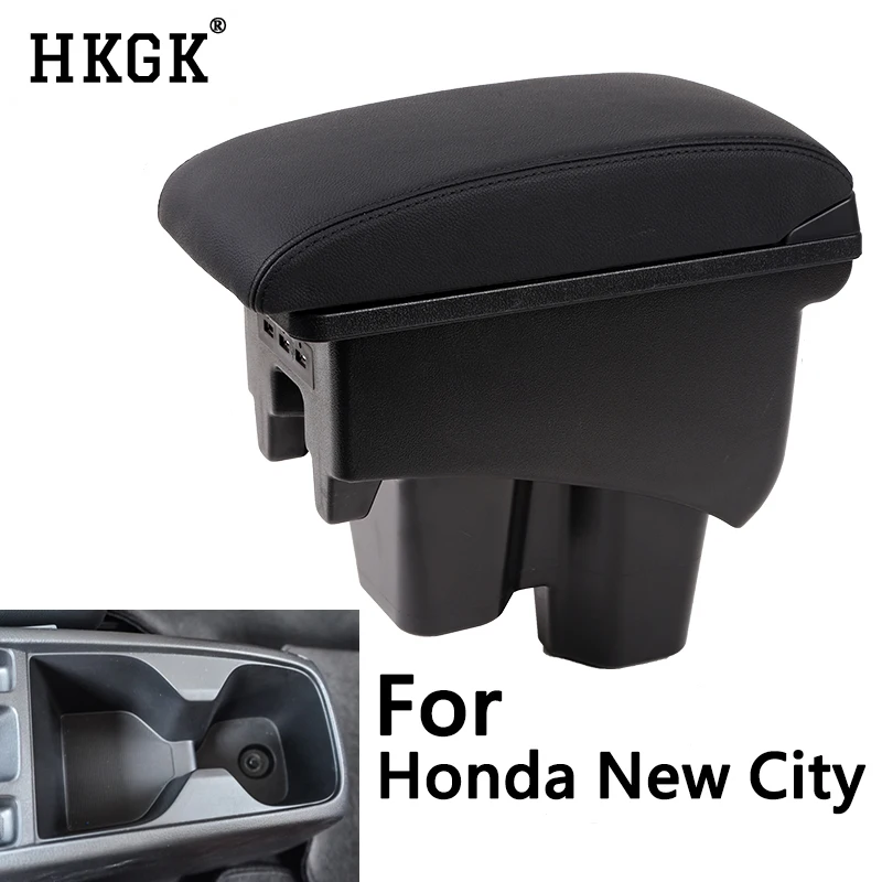 Для Honda New City Car центральная консоль коробка для хранения подлокотник USB зарядка