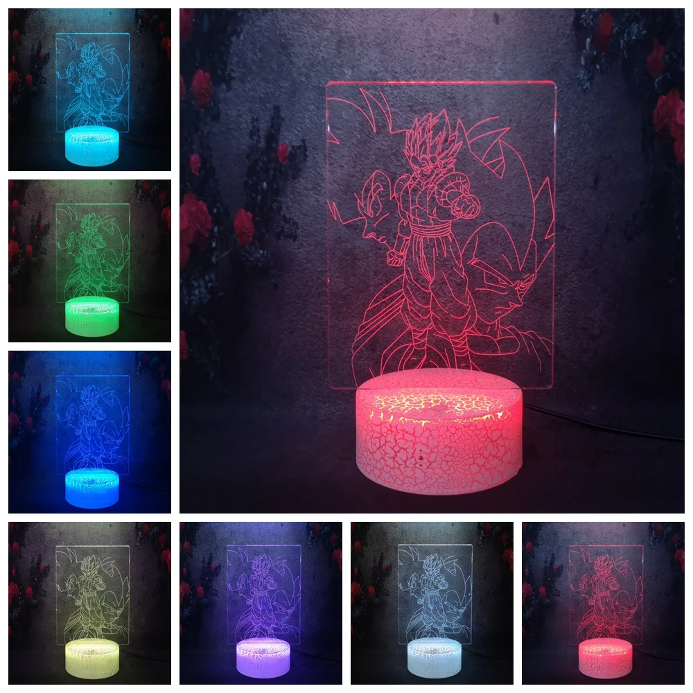 Скандинавский современный дом 7 цветов Иллюзия вспышка семь Dragon Ball God Son Saiyan Goku