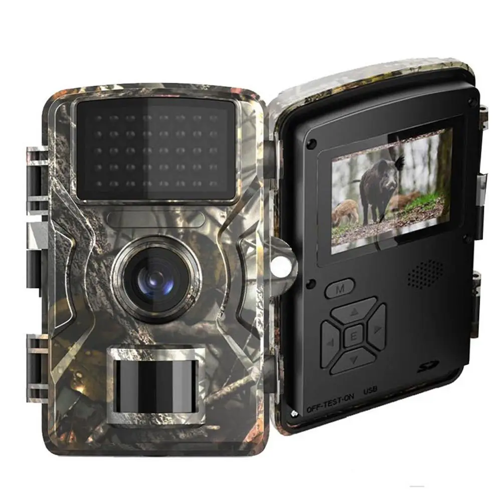 

12MP Trail Camera Outdoor Wildlife Hunting Night View Motion Detection Camera 1080P Scouting Cameras Photo Traps Track