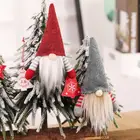 Рождественская мини кукла без лица для пожилых, Рождественская елка, плюшевый гном, подвесное украшение для дома, подвесные украшения для вечеринки