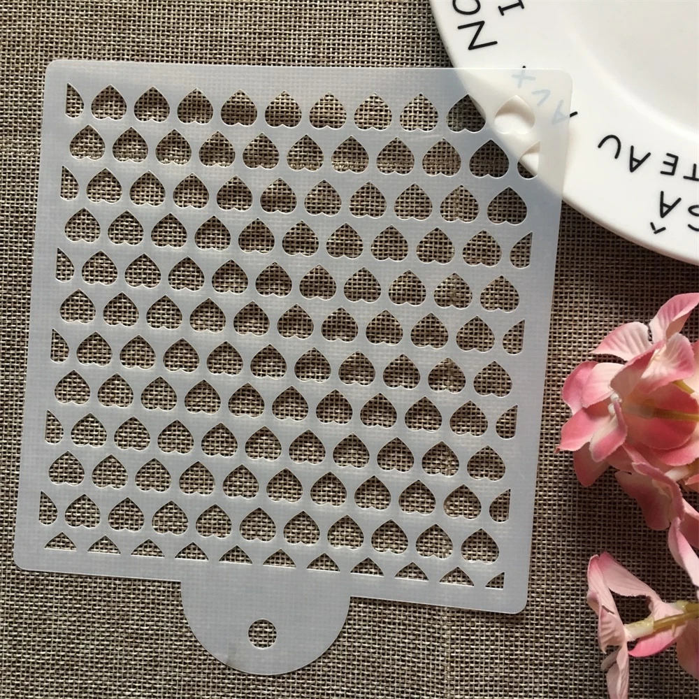 8 шт./компл. 15 см трафареты с воздушными шарами в форме сердца для самостоятельной