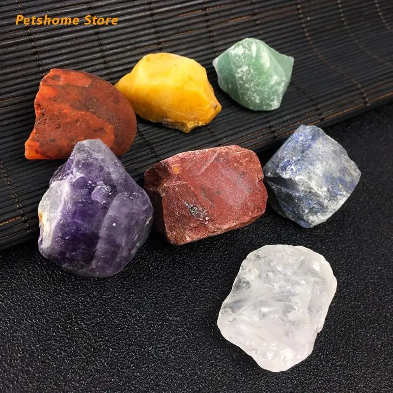 

1 Set Natural Stone Tumbled Gemstone Irregular Polishing Rock for Chakra Healing Decoration Collection LX9C