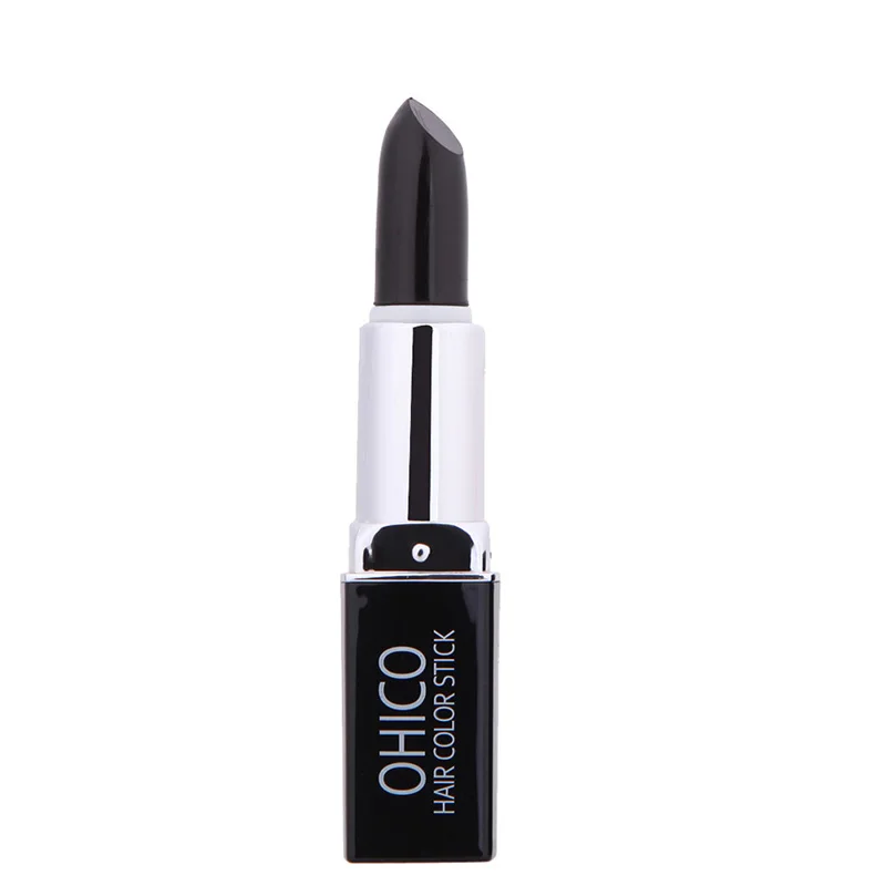 

1 Pcs Lipstick Shape Hair Dye Pen Disposable Covering White Hair with Natural Plant Extracts KG66