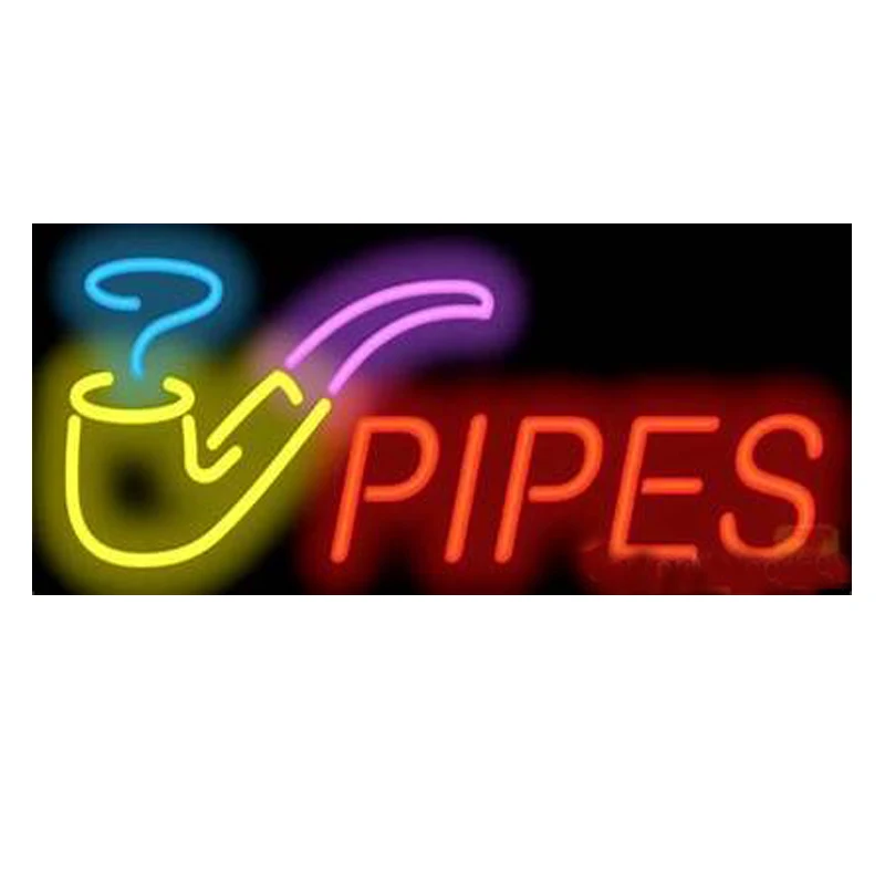 Сигары трубы вывеска на заказ ручной работы Настоящая стеклянная трубка магазин