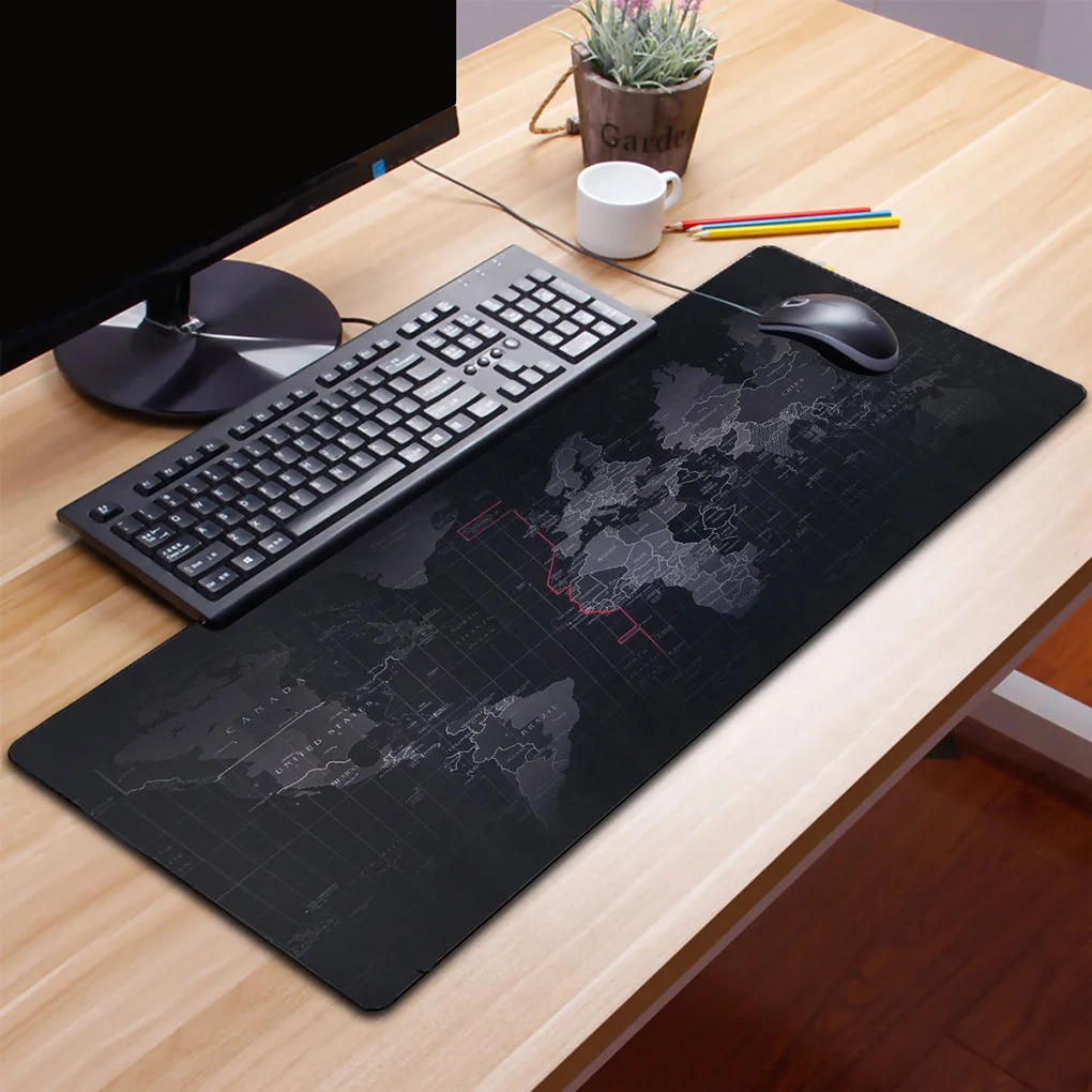 RGB Large Mouse Pad Gamer Big Mat Computer Mousepad Gaming World Map Printed Mause Keyboard Desk | Компьютеры и офис