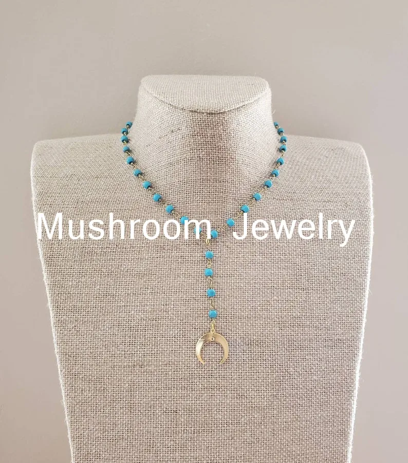 

Женское Ожерелье-чокер с бусинами из бирюзы