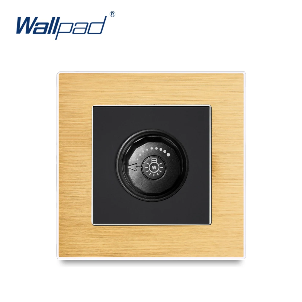 Wallpad LED диммер роскошный настенный выключатель света атласная металлическая