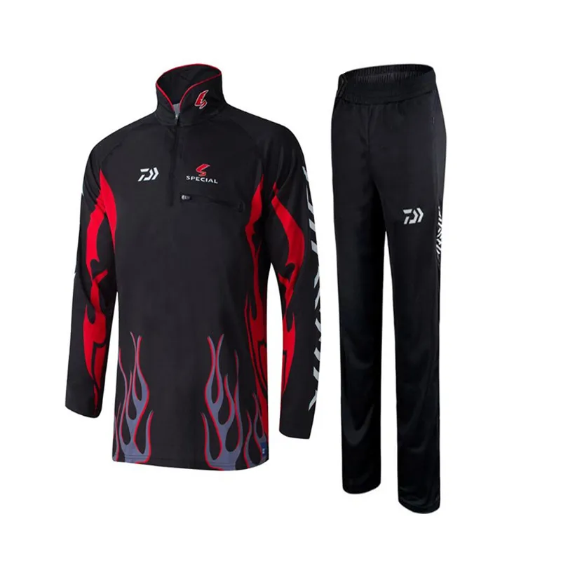 

Fishing Clothing Sets 2021 Men Breathable UPF 50 UV Protection Outdoor Fishing Suit Sun Protection Fishing Shirt Pants