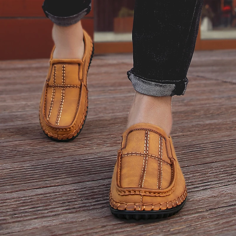 Новинка 2020 мужская повседневная обувь из натуральной кожи большие размеры 38-48