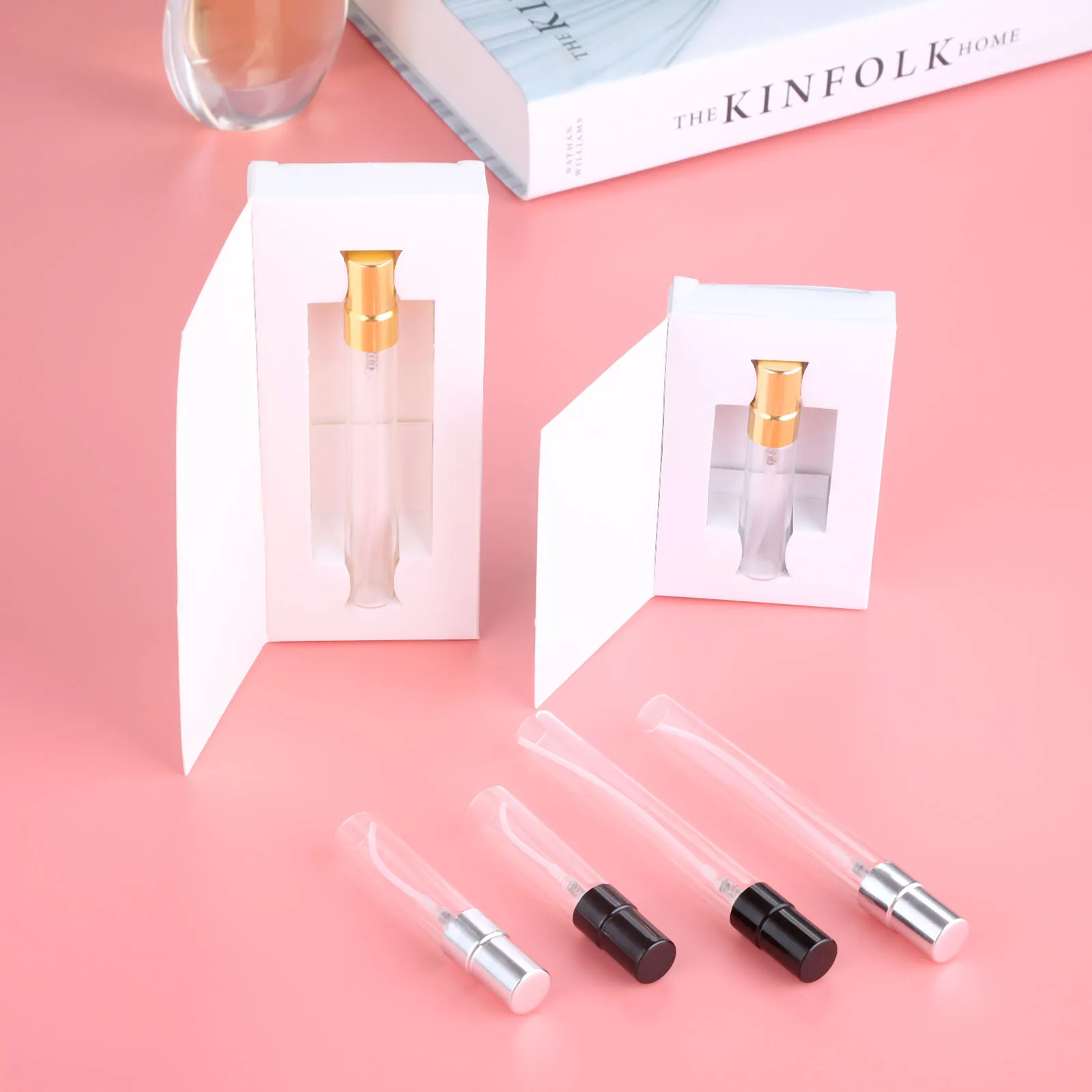 1 шт./лот 5 мл 10 Мини Портативный Красочный стеклянный флакон духов с алюминиевым