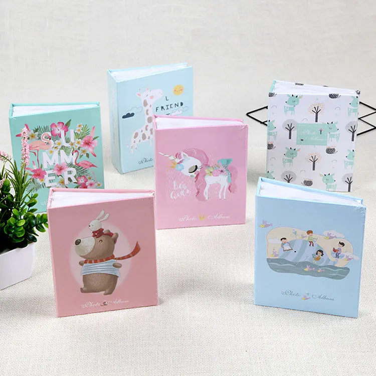 

Children's album cartoon 4D 6-inch album 100 folio album Polaroid baby album photocard holder photocard binder adventure book