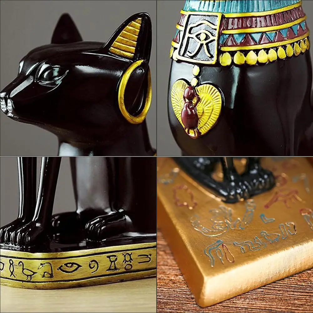 Статуя египетская богиня кошки статуя из смолы экзотическая таможенная