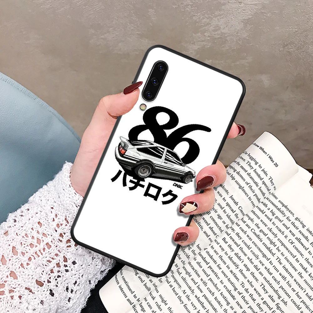 

INITIAL D Super car AE86 Phone Case For Samsung Galaxy A 5 7 8 10 20 20E 21S 30 30S 40 50 51 70 71 black Bumper 3D Shell Soft