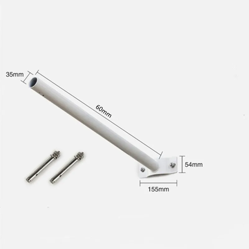 

35mm Solar Street Light Pole Install On Wall