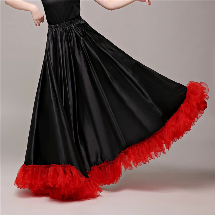 Танцевальный Костюм для фламенко для женщин Vestido Sevillana Gypsy Испания Фламенго леди танцевальное платье юбки фламенко сценическая танцевальная одежда SL1447