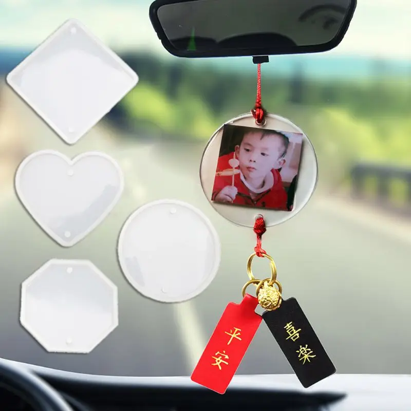 

Handmade Car Charms Pendants Resin Mold Home Decor Hanging Resin Casting Molds