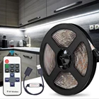 Светодиодная лента USB 5V с регулируемой яркостью 2835, гибкая светодиодная лента, ТВ, задний светильник, ночник, водонепроницаемый веревочный светильник, кухонный шкаф для спальни