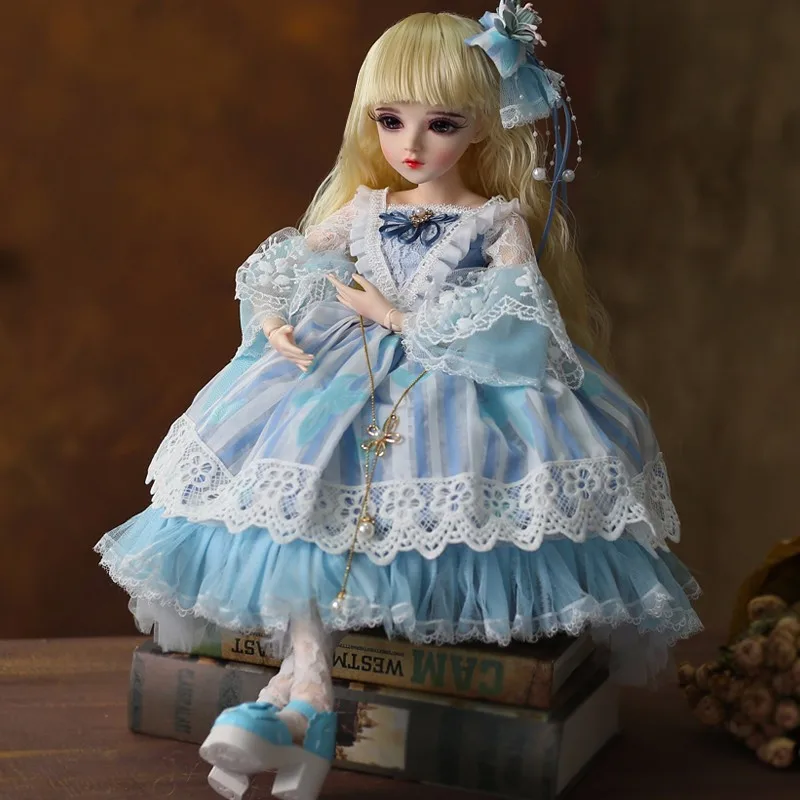 BJD кукла 1/3 коричневые глаза с одежда парики обувь макияж силиконовая реборн 100%